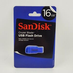 SanDisk 16GB Cruzer‎ Blade USB 2.0 Flash Drive Blue